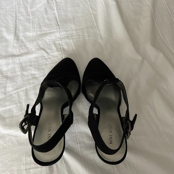 NINE WEST Black Size 10 Women's Shoes GUC - Picture 7 of 9